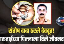 जळगाव शहरातील पोलिसाचे माणुसकीचे उदाहरण : संतोष दादा यांनी खारुताईच्या पिल्लाला दिले जीवनदान!