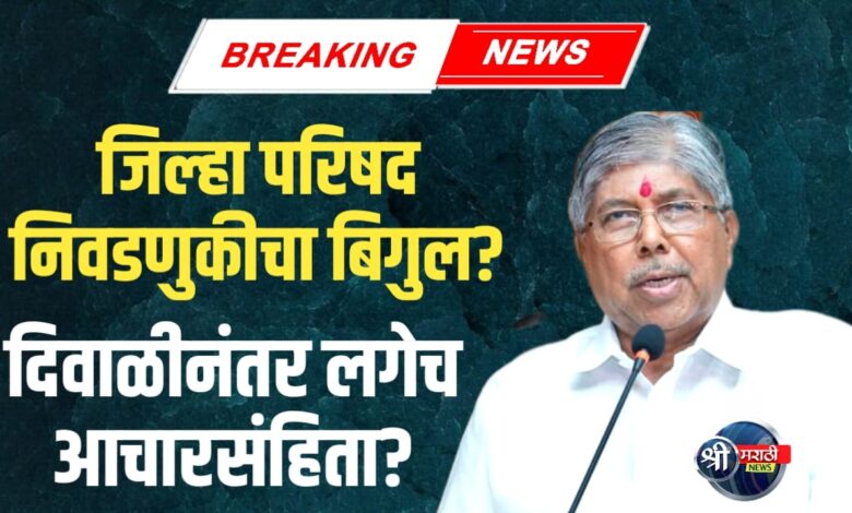 जिल्हा परिषद निवडणुकीची घोषणा ?, दिवाळीनंतर लागणार आचारसंहिता? जिल्हा परिषद निवडणुकीची घोषणा ?, दिवाळीनंतर लागणार आचारसंहिता?